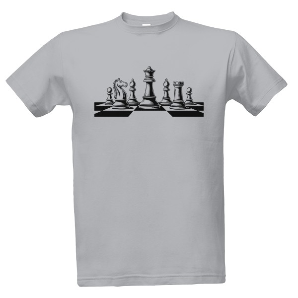 Tričko s potlačou Šachová Elegance
