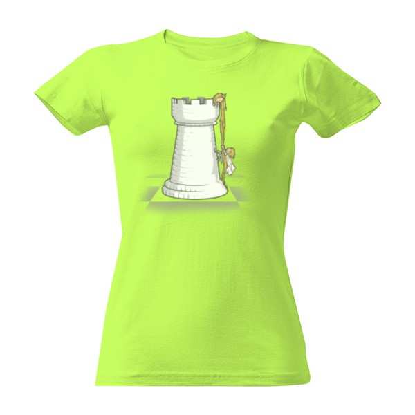 Tričko s potiskem Šachová věžička - Pánské