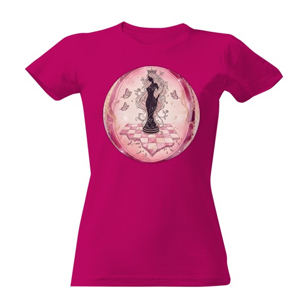 Tričko s potiskem Šachová víla