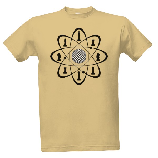 Tričko s potlačou Šachy atom