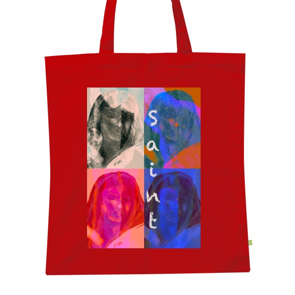 BIO plátěná taška s potiskem Saint taška