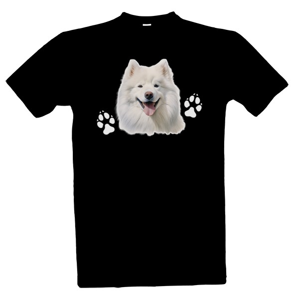 Samojed z obou stran 