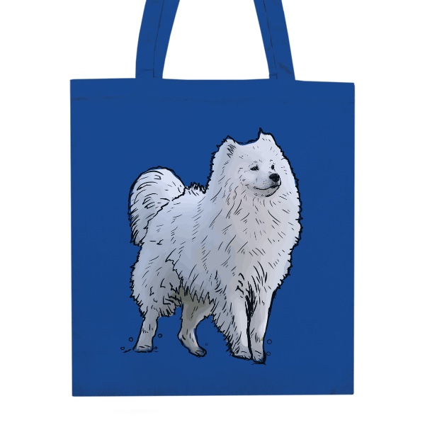 Unisex Cotton Bag Samoyed Sam Eng
