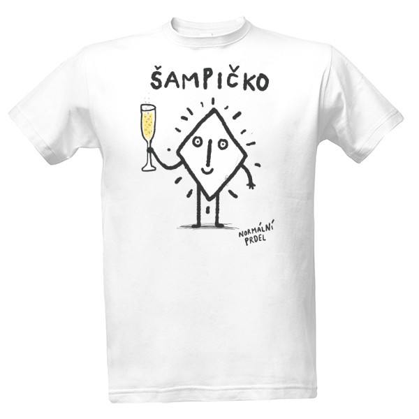 Tričko s potiskem Šampičko