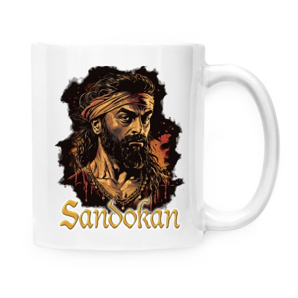 Cup white s potiskem Sandokan