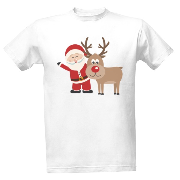 Tričko s potlačou Santa a sob
