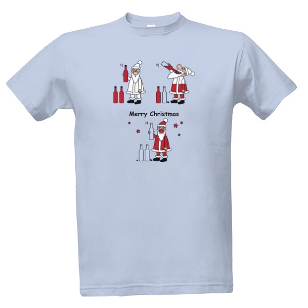 Santa and alcohol T-shirt