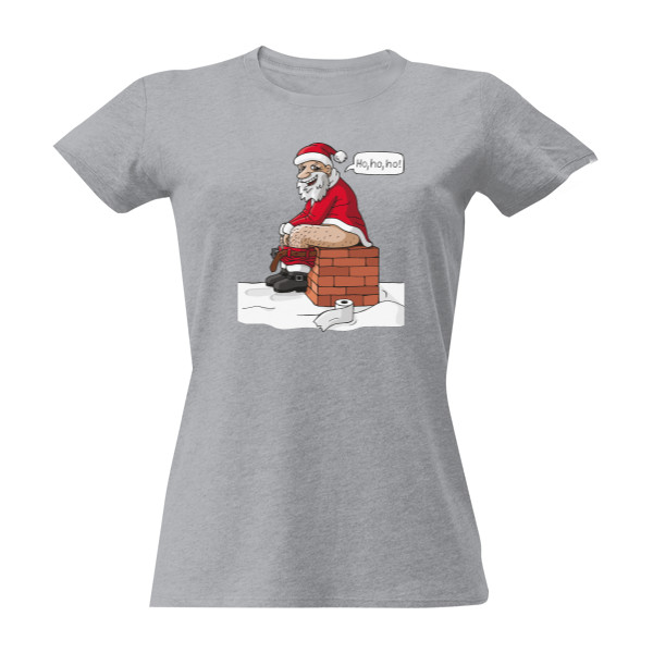 Santa on chimney - W T-shirt