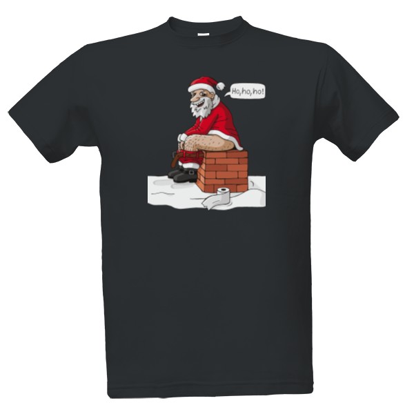 T-shirt Santa on chimney