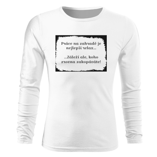 Tričko s potiskem Sarkastický zahrádkář