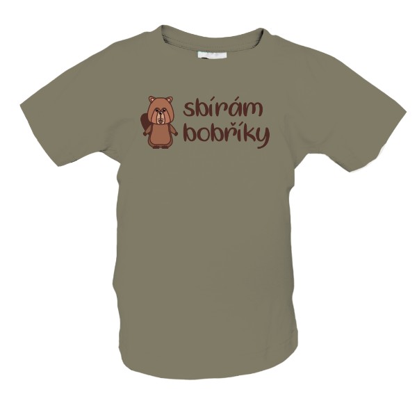 Tričko s potiskem Sbírám bobříky