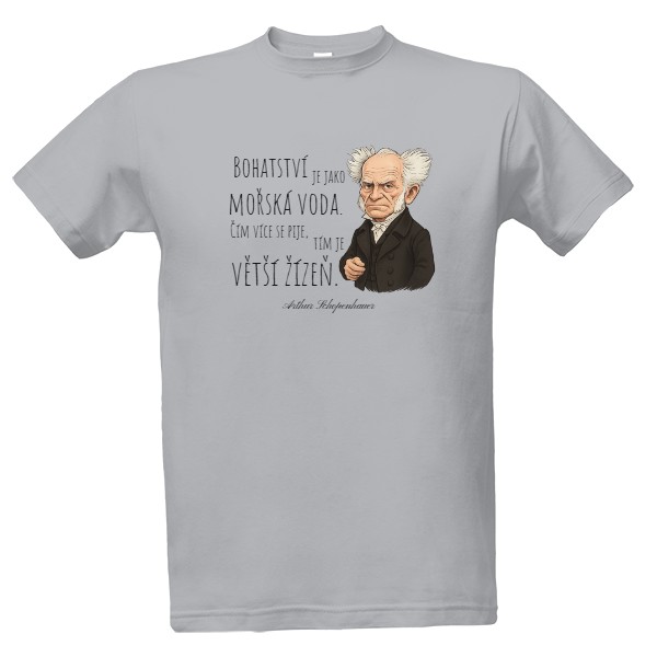Tričko s potlačou Schopenhauer - štěstí
