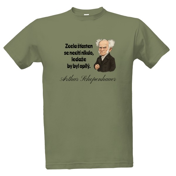 Tričko s potlačou Schopenhauer - štěstí