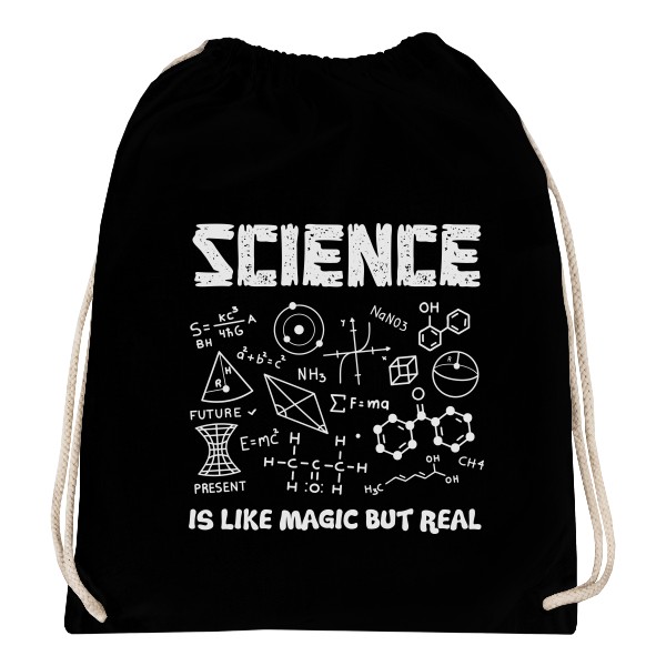 Vak na záda s potiskem Science is real magic