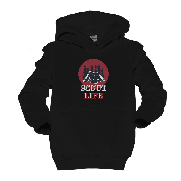 Kids' hoodie s potiskem Scout life