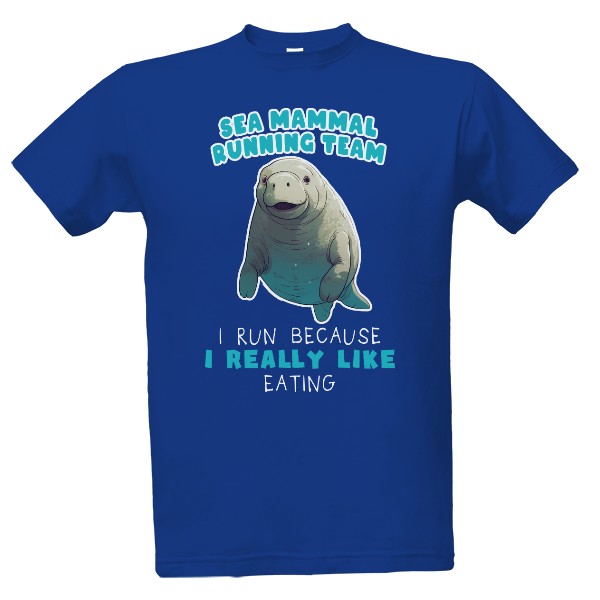 Tričko s potiskem Sea mammal team