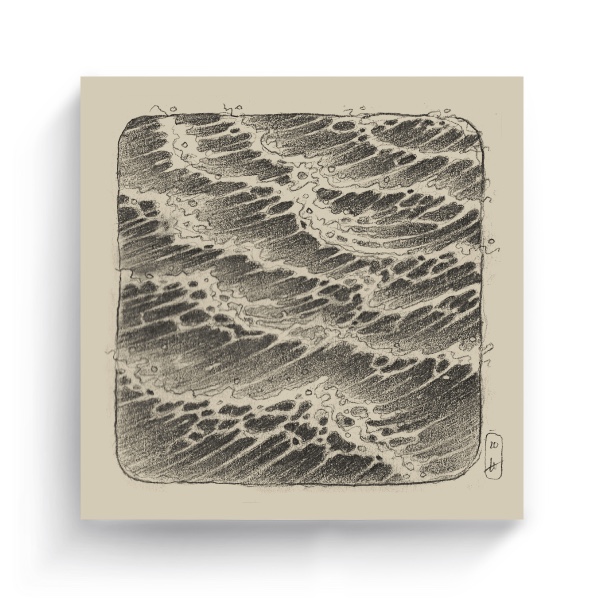 Fotoplátno čtverec s potiskem Sea Waves" Plátno