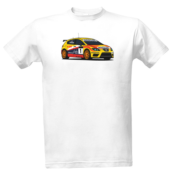 Tričko s potiskem Leon TDI WTCC 