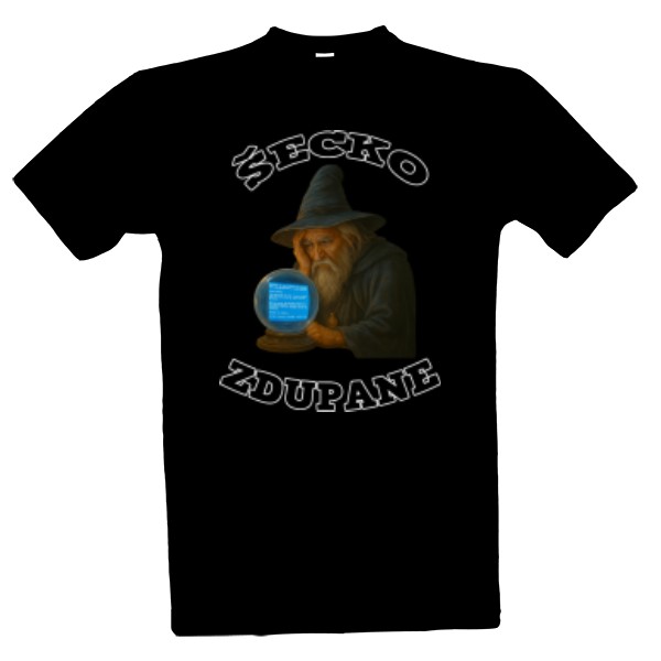 Tričko s potiskem Šecko zdupane - linka