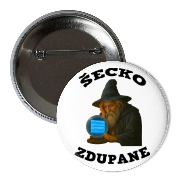 Odznak  s potlačou Nový produkt