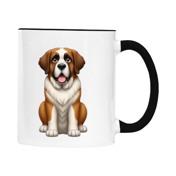 Hrnek malý barevný s potiskem Sedící Bernardýn