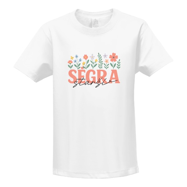 Tričko s potiskem Ségra starší - květiny