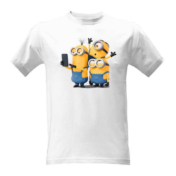 Tričko s potiskem Selfi mimoni