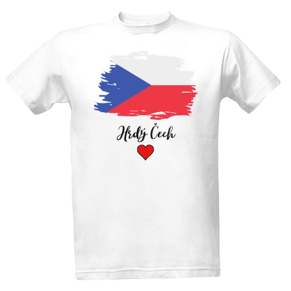 Tričko s potiskem sem hrdý Čech