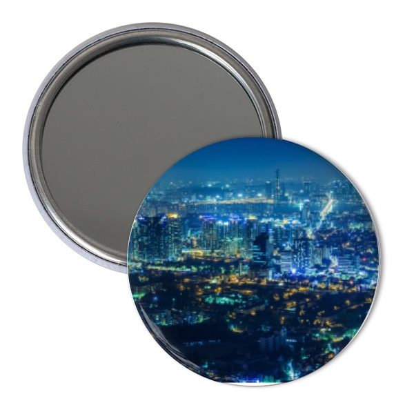 Seoul night view mirror