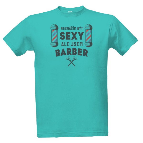 Tričko s potiskem Sexy barber