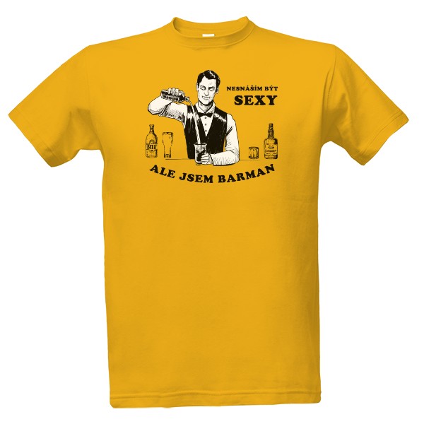 Tričko s potiskem Sexy barman