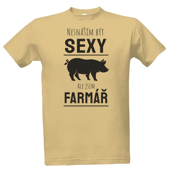 Tričko s potiskem Sexy farmář