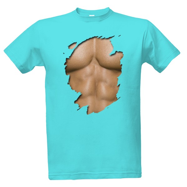 Tričko s potiskem Sexy muž, Roztrhané tričko