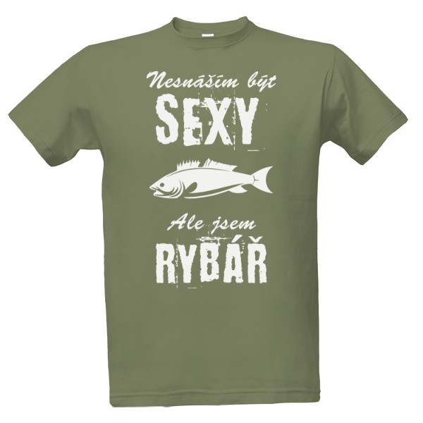 Tričko s potiskem Sexy rybář