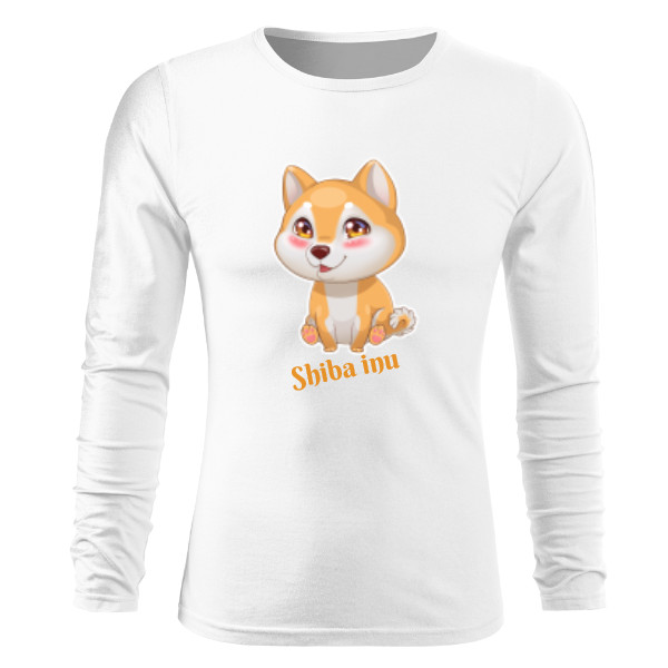 Tričko s potiskem Shiba inu crypto