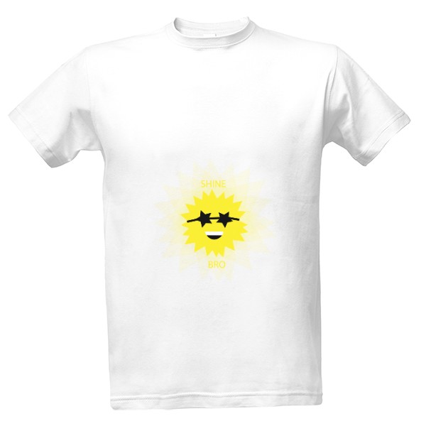 Tričko s potiskem SHINE BRO