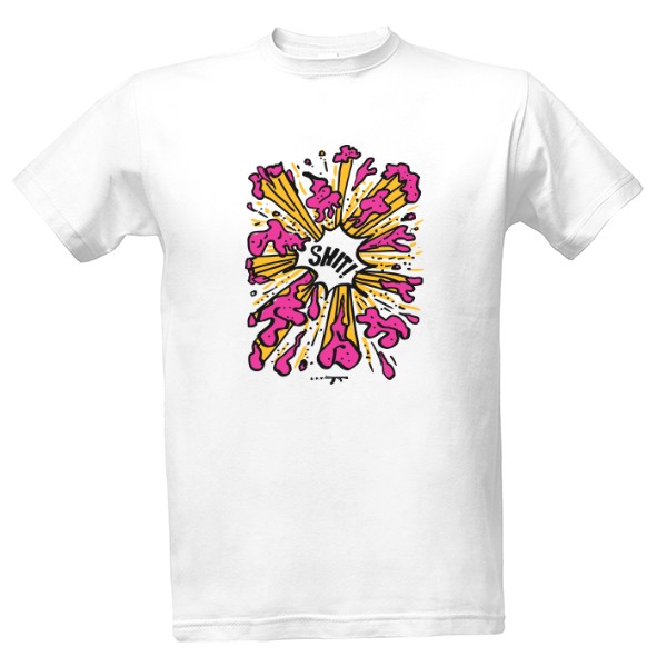 Tričko s potiskem Shit blast!