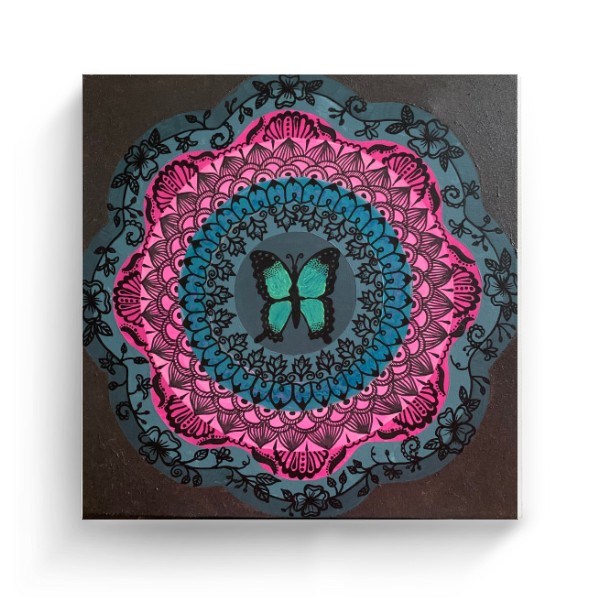 Mandala s motýlem - Síla křídel