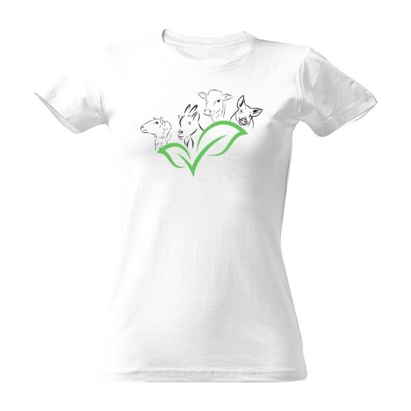 Tričko s potiskem Síla soucitu - bílá