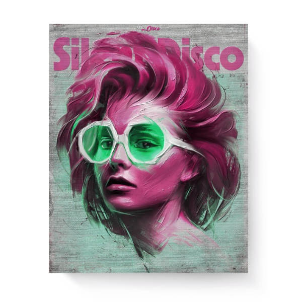 Fotoplátno 3:4 s potlačou Silenc Disco