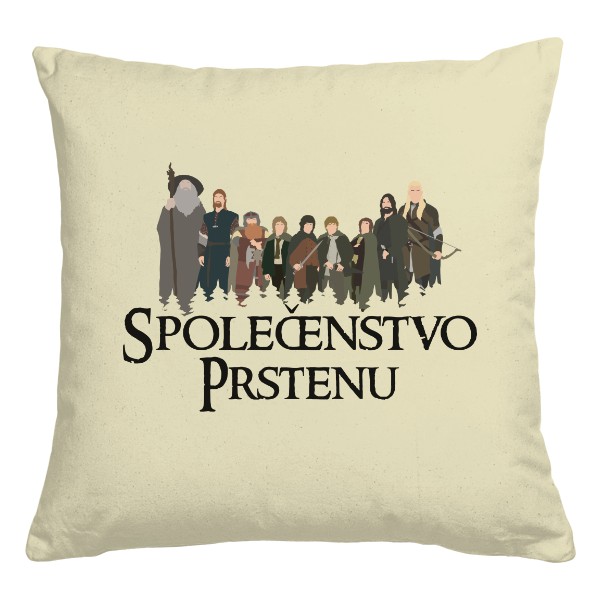Polštář bavlněný  s potiskem Silhouety Středozemě