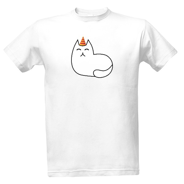 Tričko s potiskem Silvestrovská kočka