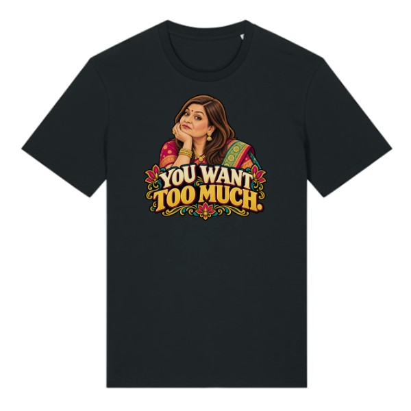 Tričko s potlačou Sima – You Want Too Much