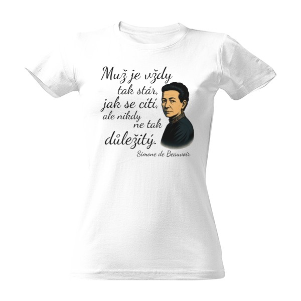Tričko s potiskem Simone de Beauvoir