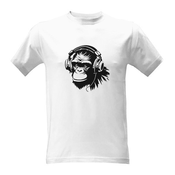Tričko s potiskem Šimpanz