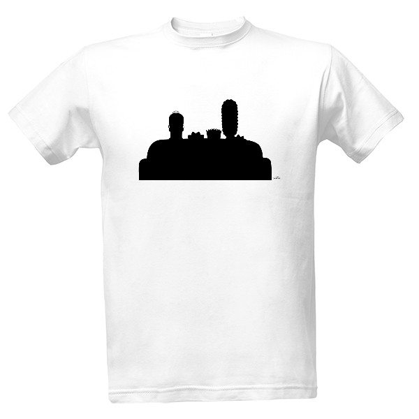 Tričko s potiskem Simpsonovi silueta