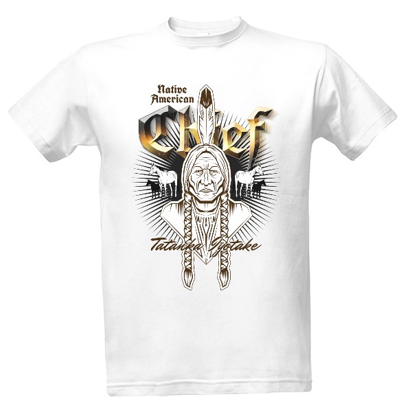 Tričko s potiskem Sitting Bull_mww