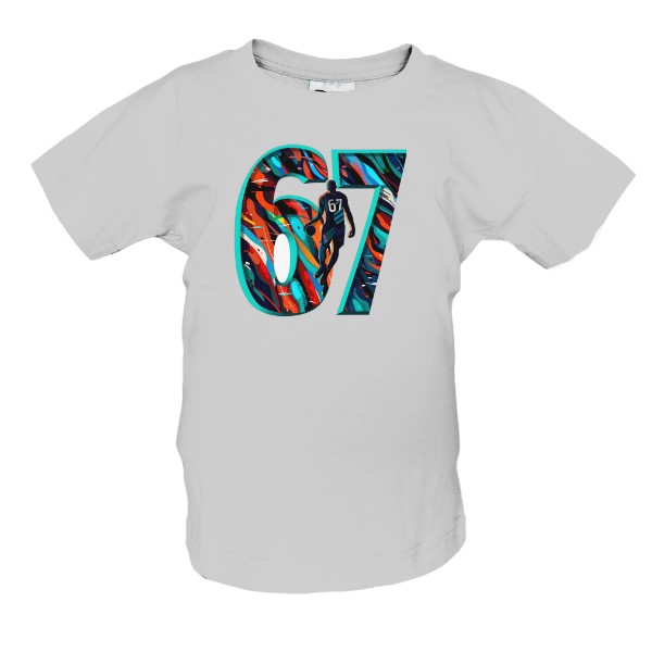 Tričko s potiskem six seven basketball