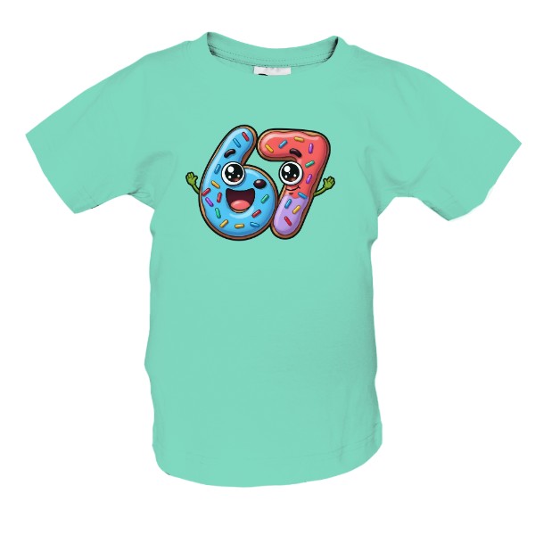 Tričko s potiskem 67 six seven