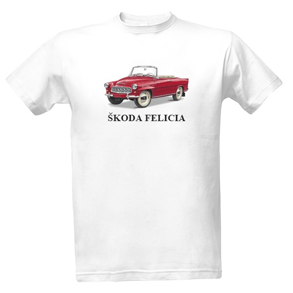 Tričko s potiskem Škoda Felicia 994, Cabrio